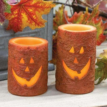 Jack-O'-Lantern Timer Pillar 4